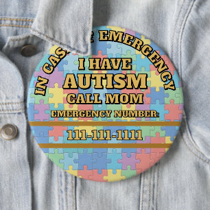 Add your Phone Number Autism Button