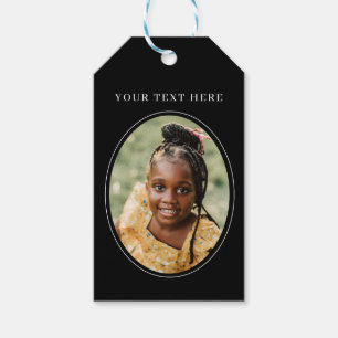 Add your photo and Text Gift Tags