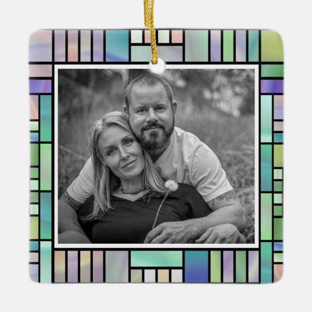 Add Your Photo Ceramic Ornament (Front)