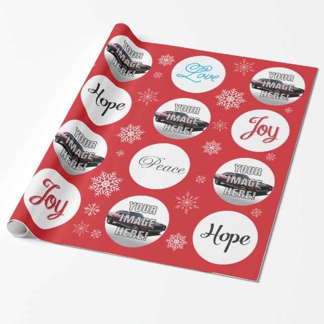 Add your Photo! Chevy Camaro Wrapping Paper (Unrolled)