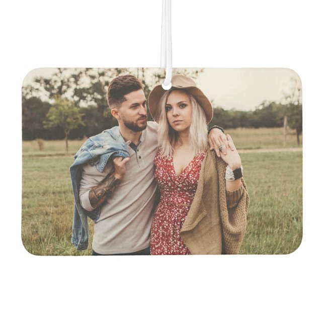 Add Your Photo Couples Photo Gift Car Air Freshener (Front)