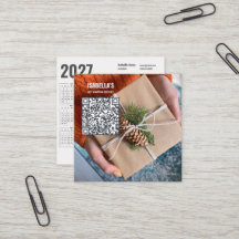 Add Your Photo, Custom QR Code 2027 Calendar