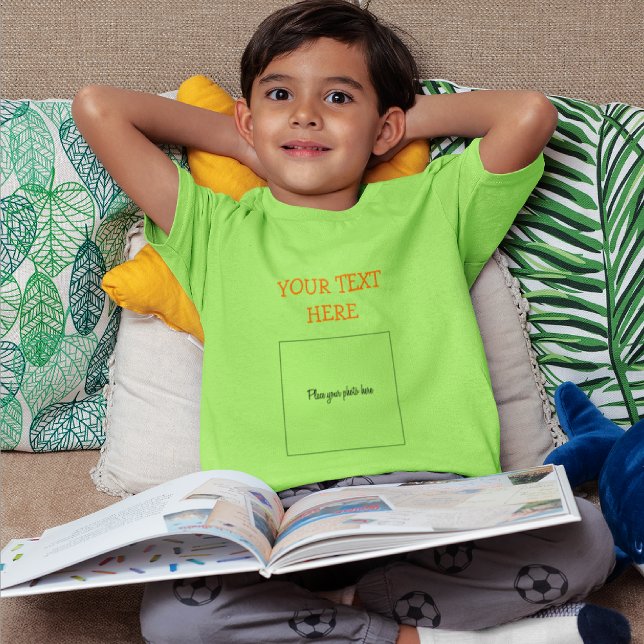 Add Your Photo, Cute Any Colour Kids-Youth T-Shirt (Creator Uploaded)