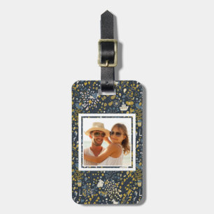 Add Your Photo Cute Unicorn Sailboat Pattern Luggage Tag