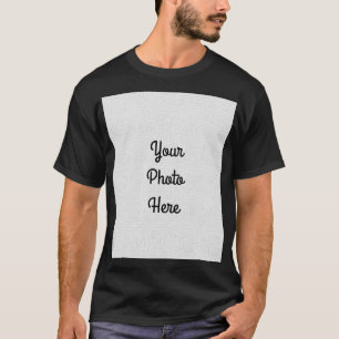 Add your Photo/Design - Men's Black T-Shirt