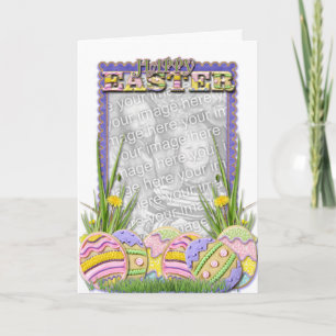 ADD YOUR PHOTO - Easter Egg Cookies Holiday Card