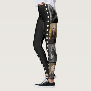Add Your Photo film strip photo frames customised Leggings