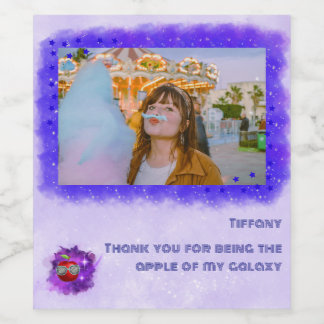 Add Your Photo in Thankful Galaxy Label