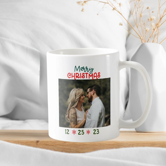 Add Your Photo Merry Christmas Coffee Mug (Creator Uploaded)