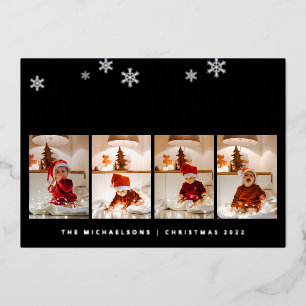 ADD YOUR PHOTO Merry Christmas Foil Holiday Car