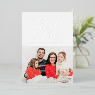  ADD YOUR PHOTO   Merry Christmas Let It Snow Foil