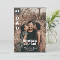 Add Your Photo Number One Dad Card