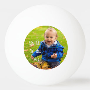 Add Your Photo Personalised Support Quote Ping Pong Ball