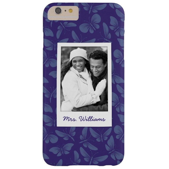 Add Your Photo | Purple Butterflies Case-Mate iPhone Case (Back)