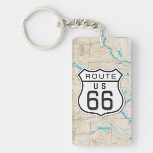add your photo Rt 66 acrylic keychain