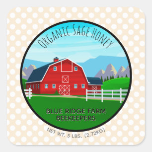 Add Your Photo Rustic Farm Honey Food Labels