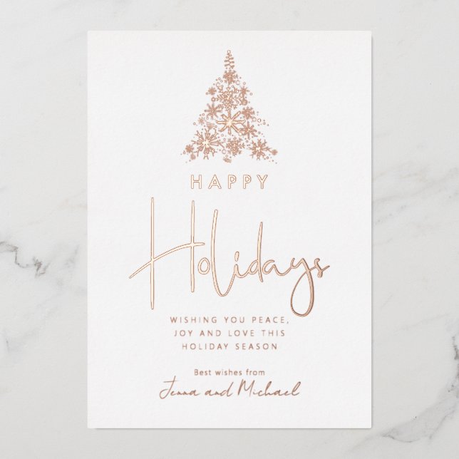 ADD YOUR PHOTO | Snowflake Tree (Front)