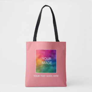 Add Your Photo Text Here Elegant Carissma Colour Tote Bag
