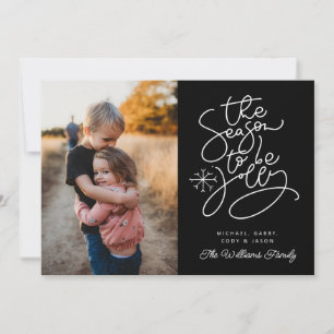 ADD YOUR PHOTO The Season To Be Jolly Invitation