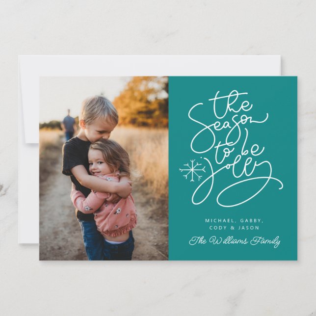 ADD YOUR PHOTO | The Season To Be Jolly Invitation (Front)