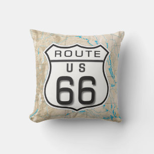 add your photos route 66 pillow