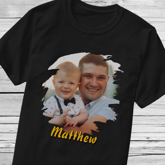 Add Your Portrait & Name. Custom Personalised Gift T-Shirt (Creator Uploaded)