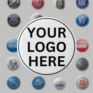 Add Your Professional Business Logo  3 Cm Round Badge