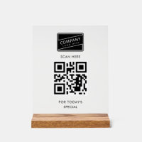 Add Your QR Code and Business Logo Menu