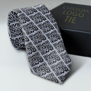Add Your QR Code or Logo - Business Minimalist Tie