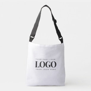 Add Your Rectangle Business Logo Simple Minimalist Crossbody Bag