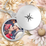 Add Your Romantic Flirty Picture to this Locket Necklace<br><div class="desc">Adorable keepsake gift for Valentine's Day,  an anniversary or wedding. Just add the couple's picture to this locket in the personalise area.</div>
