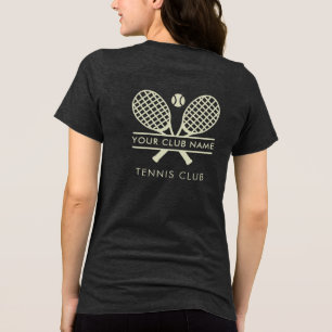 Add Your Tennis Club Name Team Players Custom Tri-Blend Shirt