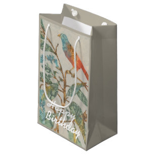 Add Your Text Aviary Collage II Small Gift Bag