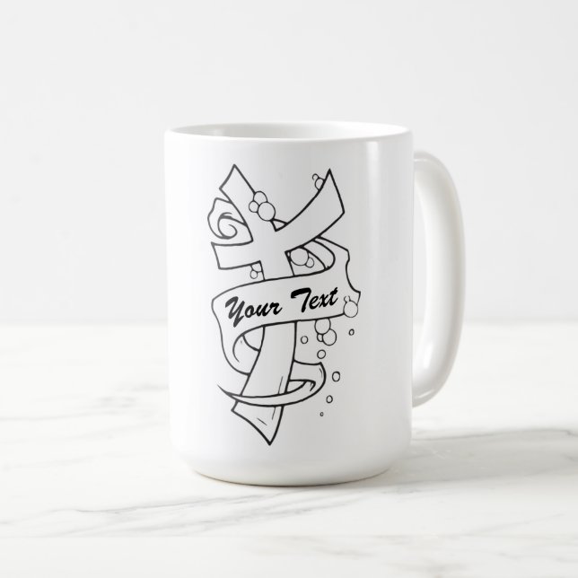 Add Your Text -  Combo Mug (Front Right)