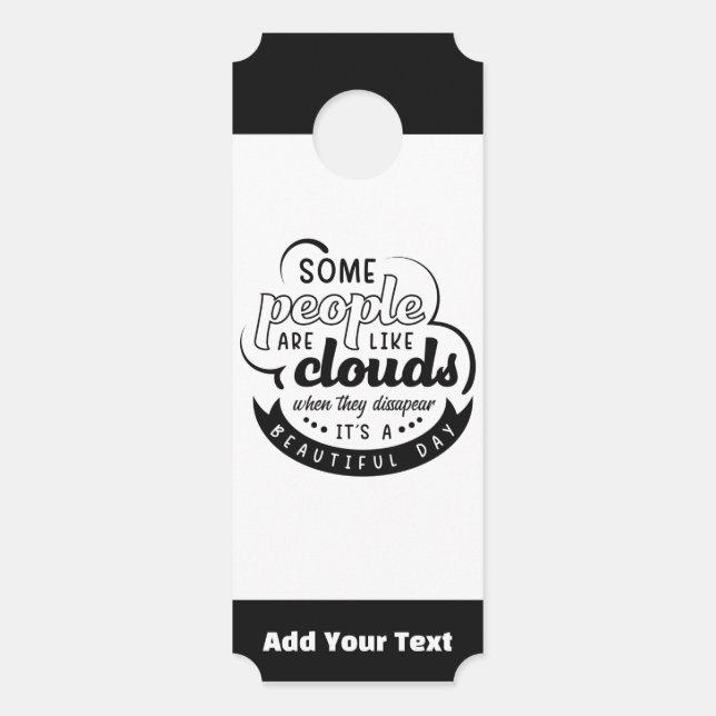 Add Your Text Door Hanger (Front)