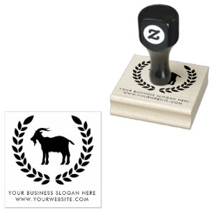 ADD YOUR TEXT GOAT PERSONALIZED RUBBER STAMP