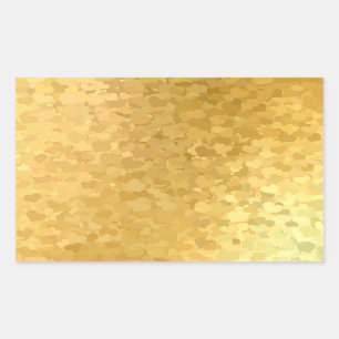 Add Your Text Gold Hearts Elegant Blank Template Rectangular Sticker