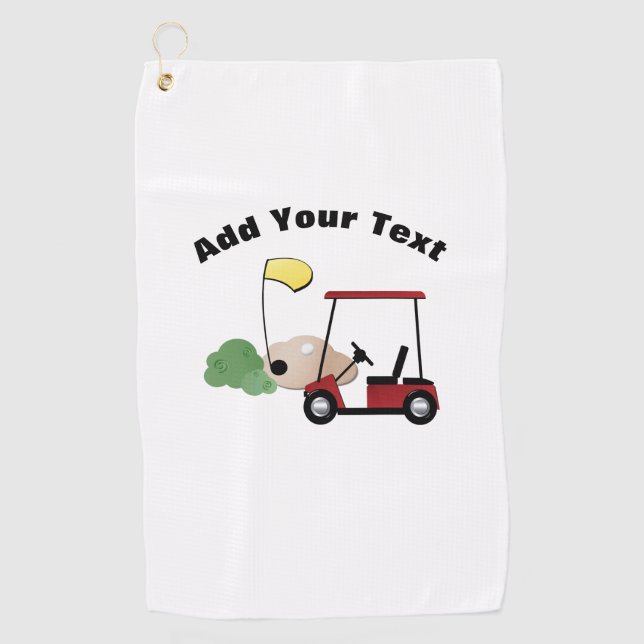 Add Your Text Golf Towel (Front)