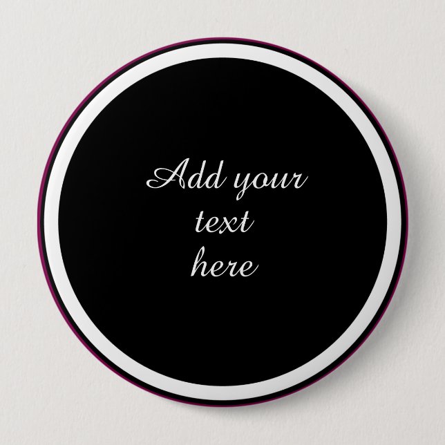 Add Your Text Here - TEMPLATE 10 Cm Round Badge (Front)