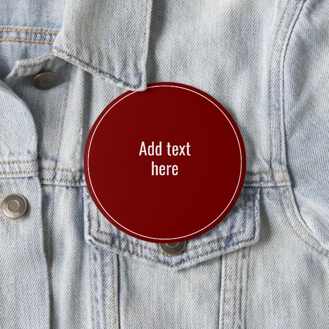 Add Your Text Here - TEMPLATE 10 Cm Round Badge (In Situ)