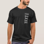 Add Your Text Here Template Mens Basic Black T-Shirt<br><div class="desc">Add Your Text Here Template Mens Basic Black Dark T-Shirt.</div>