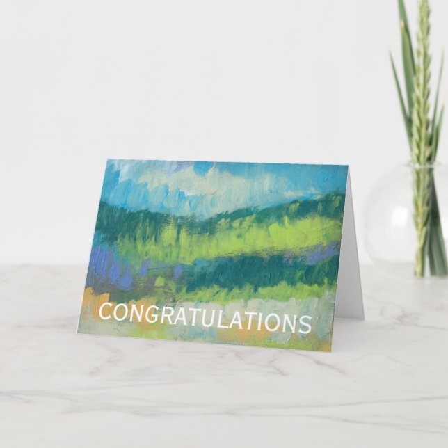 Add Your Text | Impasto Field II Card (Front)