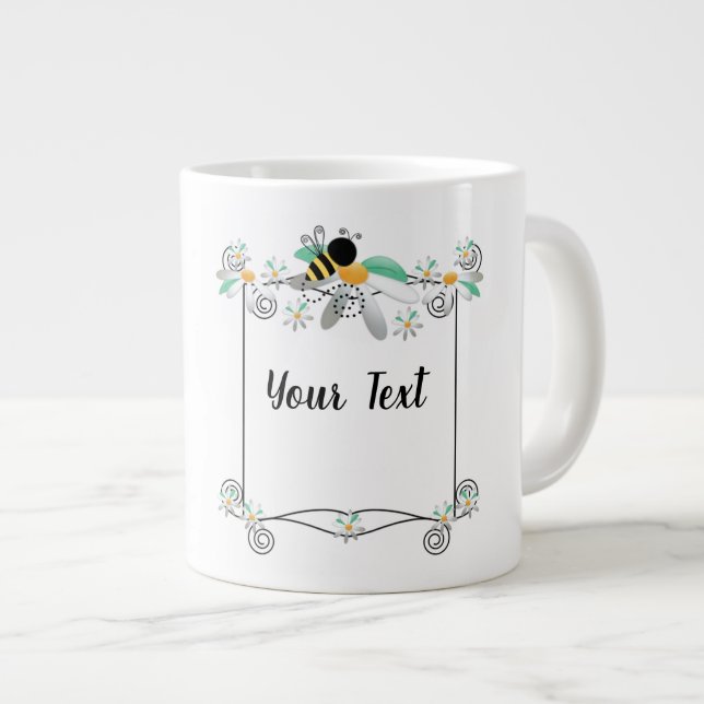 Add Your Text Jumbo Mug (Front Right)