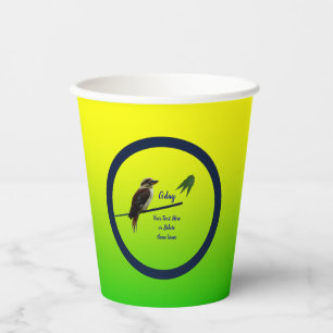 Add Your Text, Kookaburra Australian Party Paper Cups