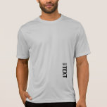 Add Your Text Mens Activewear Sport Silver T-Shirt<br><div class="desc">Add Your Text Here Template Mens Sport-Tek Competitor Activewear Silver T-Shirt.</div>