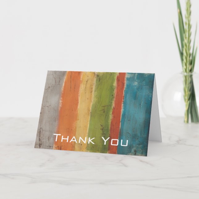 Add Your Text | Mesa Strata I Thank You Card (Front)