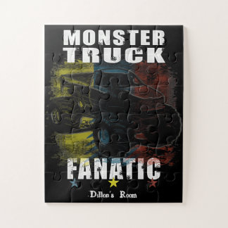 Add your text monster truck puzzle