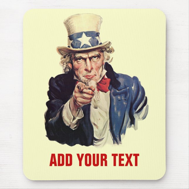 Add Your Text Mouse Pad (Front)