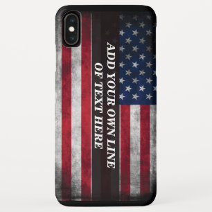 Add your text on American flag Case-Mate iPhone Case