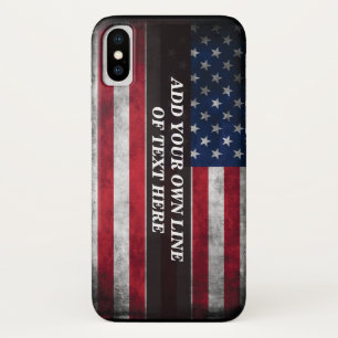 Add your text on American flag  Case-Mate iPhone Case